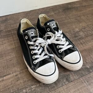 CONVERSE CHUCK TAYLOR ALLSTARS BLACK CANVAS LOW RISE SIZE 7